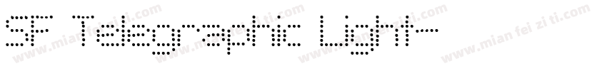 SF Telegraphic Light字体转换